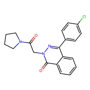 4-(4-Chlorophenyl)-2-(2-oxo-2-pyrrolidin-1-ylethyl)phthalazin-1-one structure