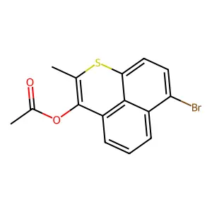 7-Bromo-2-methylbenzo[de]thiochromen-3-yl acetate structure
