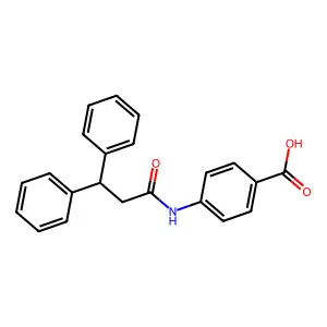 4-(3,3-diphenylpropanoylamino)benzoic Acid structure