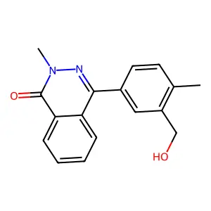 4-[3-(Hydroxymethyl)-4-methylphenyl]-2-methylphthalazin-1-one structure
