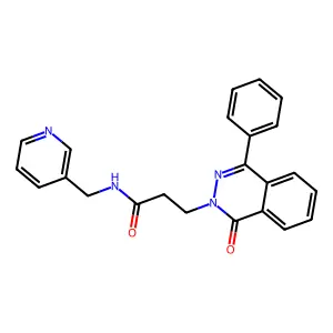 3-(1-oxo-4-phenylphthalazin-2(1H)-yl)-N-(pyridin-3-ylmethyl)propanamide structure