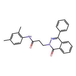 N-(2,4-dimethylphenyl)-3-(1-oxo-4-phenylphthalazin-2(1H)-yl)propanamide structure