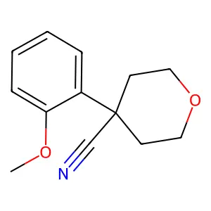 4-(2-Methoxyphenyl)oxane-4-carbonitrile structure