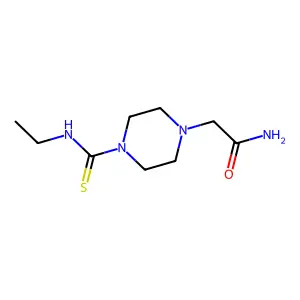 2-[4-(Ethylcarbamothioyl)piperazin-1-yl]acetamide structure