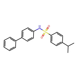 N-(4-phenylphenyl)-4-propan-2-ylbenzenesulfonamide structure