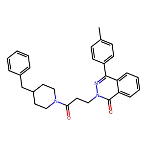 2-[3-(4-Benzylpiperidin-1-yl)-3-oxopropyl]-4-(4-methylphenyl)phthalazin-1-one structure