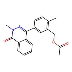 [2-Methyl-5-(3-methyl-4-oxophthalazin-1-yl)phenyl]methyl acetate structure