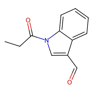 1-Propanoylindole-3-carbaldehyde structure