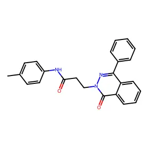 N-(4-methylphenyl)-3-(1-oxo-4-phenylphthalazin-2-yl)propanamide structure