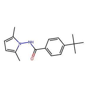 4-tert-butyl-N-(2,5-dimethyl-1H-pyrrol-1-yl)benzamide structure