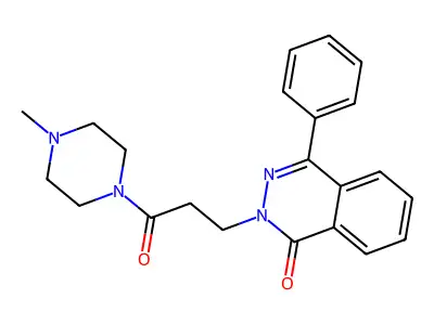 2-[3-(4-Methylpiperazin-1-yl)-3-oxopropyl]-4-phenylphthalazin-1-one structure