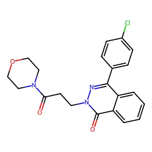 4-(4-Chlorophenyl)-2-(3-morpholin-4-yl-3-oxopropyl)phthalazin-1-one structure