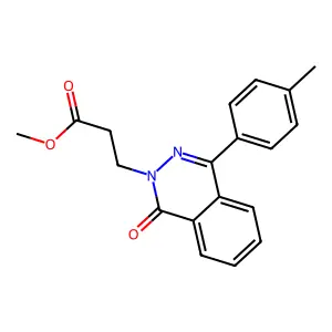 Methyl 3-[4-(4-methylphenyl)-1-oxophthalazin-2-yl]propanoate structure