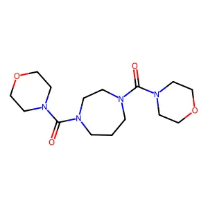 1,4-Bis(4-morpholinylcarbonyl)-1,4-diazepane structure