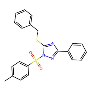 5-Benzylsulfanyl-1-(4-methylphenyl)sulfonyl-3-phenyl-1,2,4-triazole structure