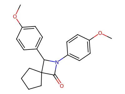 2,3-Bis(4-methoxyphenyl)-2-azaspiro[3.4]octan-1-one structure