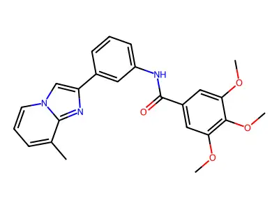 3,4,5-trimethoxy-N-(3-(8-methylimidazo[1,2-a]pyridin-2-yl)phenyl)benzamide structure