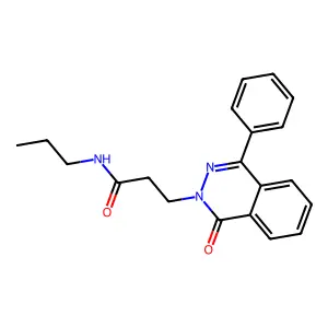 3-(1-oxo-4-phenylphthalazin-2(1H)-yl)-N-propylpropanamide structure