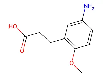 3-(5-Amino-2-methoxyphenyl)propionic acid structure
