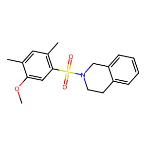2-(5-Methoxy-2,4-dimethyl-benzenesulfonyl)-1,2,3,4-tetrahydro-isoquinoline structure