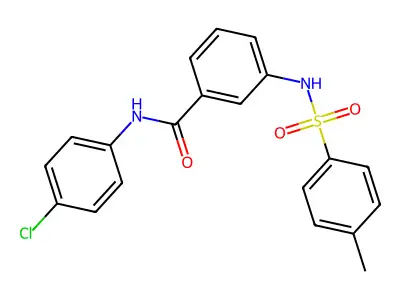 N-(4-chlorophenyl)-3-[(4-methylphenyl)sulfonylamino]benzamide structure