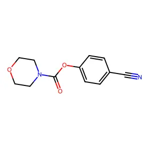 4-Cyanophenyl morpholine-4-carboxylate structure