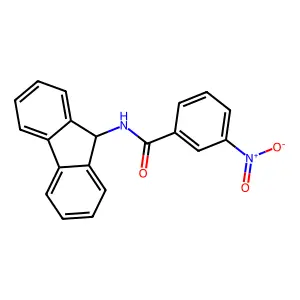N-(9H-fluoren-9-yl)-3-nitrobenzamide structure