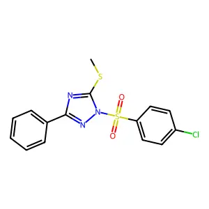 1-(4-Chlorophenyl)sulfonyl-5-methylsulfanyl-3-phenyl-1,2,4-triazole structure