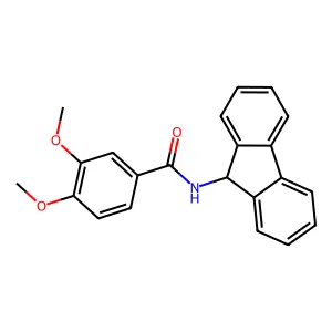 N-(9H-fluoren-9-yl)-3,4-dimethoxybenzamide structure