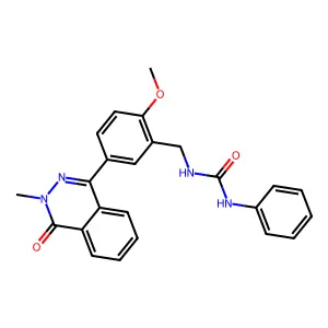 1-[[2-Methoxy-5-(3-methyl-4-oxophthalazin-1-yl)phenyl]methyl]-3-phenylurea structure