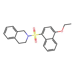 2-[(4-Ethoxynaphthalen-1-yl)sulfonyl]-1,2,3,4-tetrahydroisoquinoline structure