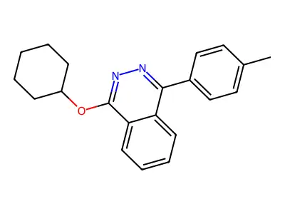 1-Cyclohexyloxy-4-(4-methylphenyl)phthalazine structure