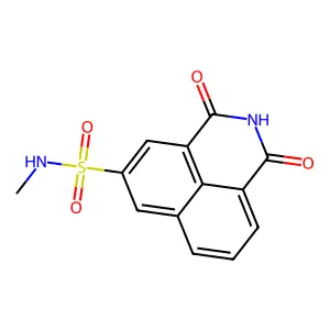 N-methyl-1,3-dioxo-2,3-dihydro-1H-benzo[de]isoquinoline-5-sulfonamide structure