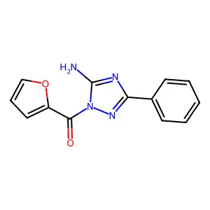 1-(2-furoyl)-3-phenyl-1H-1,2,4-triazol-5-amine structure