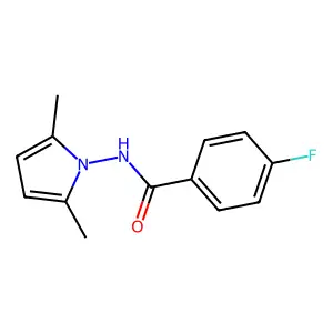 N-(2,5-二甲基吡咯-1-基)-4-氟苯甲酰胺 structure