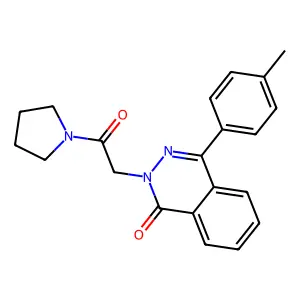 4-(4-Methylphenyl)-2-(2-oxo-2-pyrrolidin-1-ylethyl)phthalazin-1-one structure