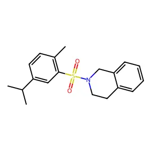 2-[2-Methyl-5-(propan-2-yl)benzenesulfonyl]-1,2,3,4-tetrahydroisoquinoline structure