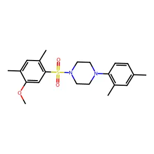 1-(2,4-Dimethylphenyl)-4-((5-methoxy-2,4-dimethylphenyl)sulfonyl)piperazine structure