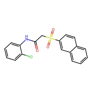 N-(2-chlorophenyl)-2-(2-naphthylsulfonyl)acetamide structure