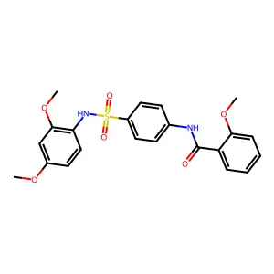 N-[4-[(2,4-dimethoxyphenyl)sulfamoyl]phenyl]-2-methoxybenzamide structure