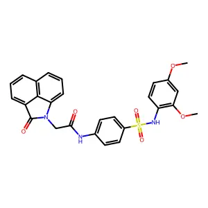 N-{4-[(2,4-dimethoxyphenyl)sulfamoyl]phenyl}-2-(2-oxobenzo[cd]indol-1(2H)-yl)acetamide structure