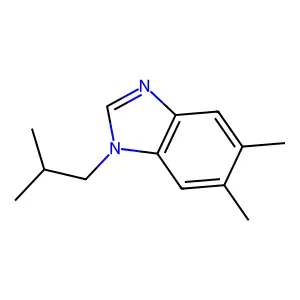 5,6-dimethyl-1-(2-methylpropyl)-1H-1,3-benzodiazole structure