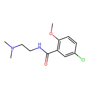 5-chloro-N-[2-(dimethylamino)ethyl]-2-methoxybenzamide structure