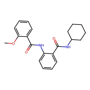 N-cyclohexyl-2-[(2-methoxybenzoyl)amino]benzamide structure
