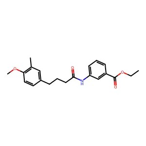 Ethyl 3-{[4-(4-methoxy-3-methylphenyl)butanoyl]amino}benzoate structure