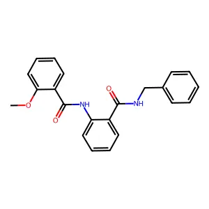 N-benzyl-2-[(2-methoxybenzoyl)amino]benzamide structure