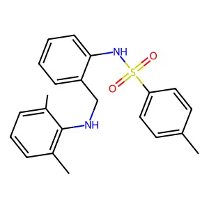 N-[2-[(2,6-dimethylanilino)methyl]phenyl]-4-methylbenzenesulfonamide structure