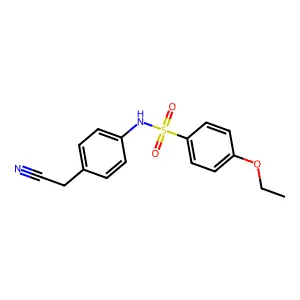N-[4-(cyanomethyl)phenyl]-4-ethoxybenzenesulfonamide structure