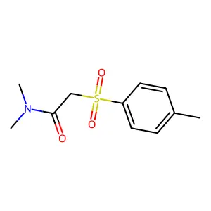 N,N-dimethyl-2-[(4-methylphenyl)sulfonyl]acetamide structure