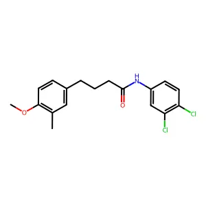 N-(3,4-dichlorophenyl)-4-(4-methoxy-3-methylphenyl)butanamide structure